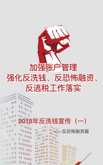 "加强账户管理,强化反洗钱,反恐怖融资,反逃税工作落实"2018年反洗钱